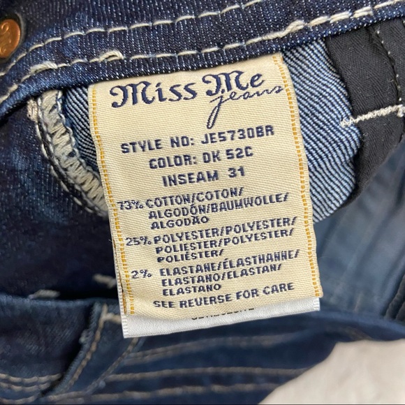 Miss Me Skinny cutoff Jean shorts 27 - Picture 9 of 13